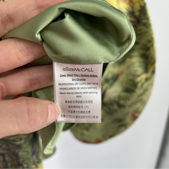 Alice McCall Voodoo Green Belted Printed Brocade Strappy Ruffle Mini Dress 2 - Picture 10 of 13